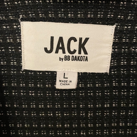 Jack by BB Dakota cardigan, black and white stretch, L, excellent condition - Picture 2 of 15